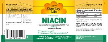 Country Life Niacin 400 mg - supplement