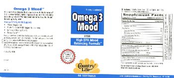 Country Life Omega 3 Mood - supplement
