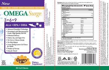 Country Life Omega Surge 3-6-9 - supplement
