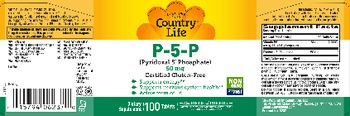 Country Life P-5-P 50 mg - supplement