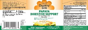 Country Life Papaya Digestive Support Pineapple Papaya - supplement