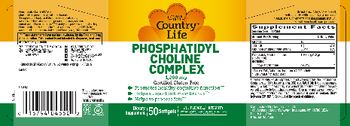 Country Life Phosphatidyl Choline Complex 1200 mg - supplement