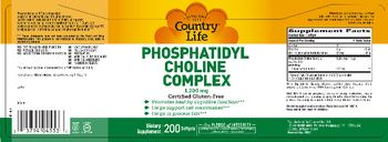 Country Life Phosphatidyl Choline Complex 1200 mg - supplement