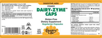 Country Life Power Dairy-Zyme Caps - supplement