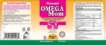 Country Life Prenatal Omega Mom - supplement