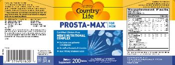 Country Life Prosta-Max For Men - supplement