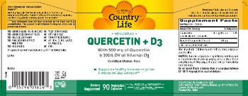 Country Life Quercetin + D3 - supplement