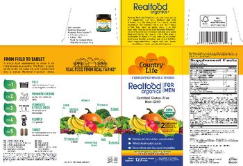 Country Life Realfood Organics For Men - supplement
