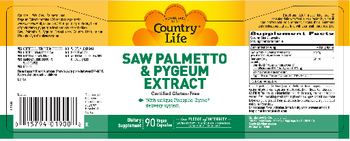 Country Life Saw Palmetto & Pygeum Extract - supplement