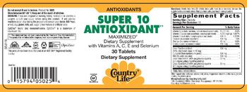 Country Life Super 10 Antioxidant - supplement