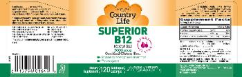 Country Life Superior B12 Berry Flavor - supplement