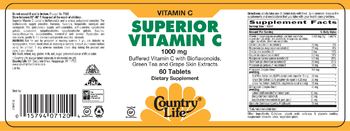 Country Life Superior Vitamin C 1000 mg - supplement