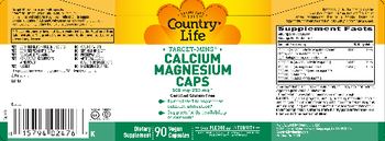 Country Life Target-Mins Calcium Magnesium Caps - supplement