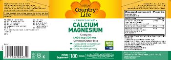 Country Life Target-Mins Calcium Magnesium Complex - 