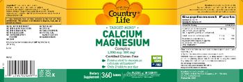 Country Life Target-Mins Calcium Magnesium Complex - supplement
