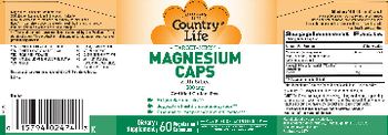 Country Life Target-Mins Magnesium Caps With Silica 300 mg - supplement