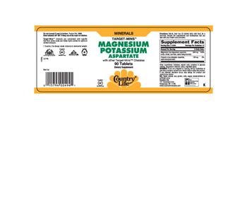 Country Life Target-Mins Magnesium Potassium Aspartate - supplement