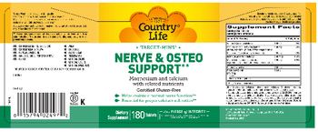 Country Life Target-Mins Nerve & Osteo Support - supplement