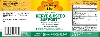 Country Life Target-Mins Nerve & Osteo Support - supplement
