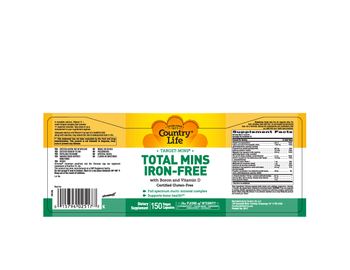 Country Life Target-Mins Total Mins Iron-free With Boron And Vitamin D - supplement