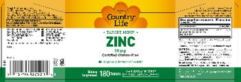 Country Life Target-Mins Zinc 50 mg - supplement