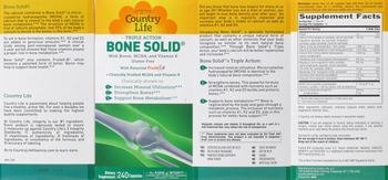 Country Life Triple Action Bone Solid - supplement
