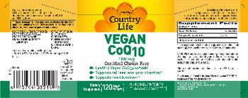 Country Life Vegan CoQ10 100 mg - supplement