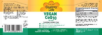 Country Life Vegan CoQ10 60 mg - supplement