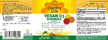 Country Life Vegan D3 Gummies 1000 IU - supplement
