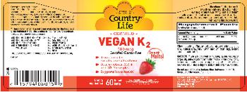 Country Life Vegan K2 500 mcg - supplement