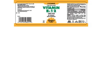 Country Life Vitamin B-12 1000 mcg - supplement