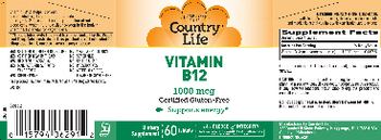 Country Life Vitamin B12 1000 mcg - supplement