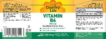 Country Life Vitamin B6 100  mg - supplement