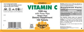 Country Life Vitamin C 1000 mg - supplement
