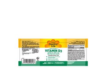 Country Life Vitamin D3 10,000 IU (250 mcg) - supplement