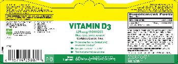 Country Life Vitamin D3 125 mcg (5,000 IU) - supplement