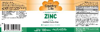 Country Life Zinc 50 mg - supplement