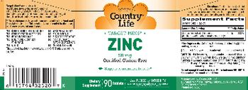 Country Life Zinc 50 mg - supplement