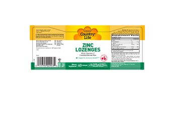 Country Life Zinc Lozenges Cherry Flavor - supplement