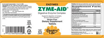 Country Life Zyme-Aid - supplement