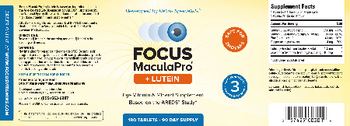 Covalent Medical Focus MaculaPro + Lutein - eye vitamin mineral supplement