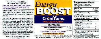 CraniYums Energy Boost - all natural supplement