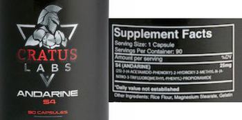 Cratus Labs Andarine S4 - supplement