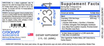Creative Bioscience 1234 Diet Drops - supplement