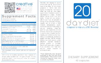 Creative Bioscience 20 Day Diet - supplement