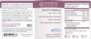 Creative Bioscience Beauty Formula - supplement