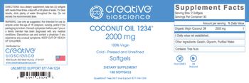 Creative Bioscience Coconut Oil 1234 2000 mg - supplement