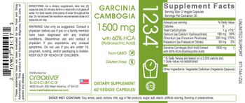 Creative Bioscience Garcinia Cambogia 1500 mg 1234 - supplement