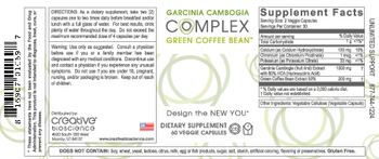 Creative Bioscience Garcinia Cambogia Complex Green Coffee Bean - supplement