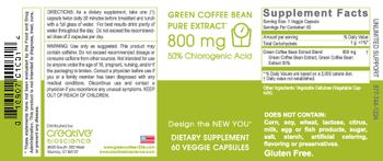 Creative Bioscience Green Coffee Bean Pure Extract 800 mg - supplement
